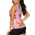 thumbnail image 3 of Balery Different Dogs Christmas Camiseta sin mangas estampada ligera para mujer, tops de entrenamiento sin mangas, camisetas de yoga transpirables de secado rápido.-Small, 3 of 7