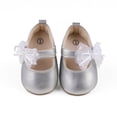 thumbnail image 3 of Douhoow Infant Girls Princess Shoes Baby Wedding Shoes Shine Surface Mesh Bowknot Flats Non-Slip Shoes, 3 of 9