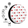 thumbnail image 4 of Pofeuu Heartbeat Symbol Print Spare Tire Wheel Cover for Car Truck SUV Camper Universal Fit Spare Tire Cover RV Spare Tire Covers-15 inch, 4 of 6