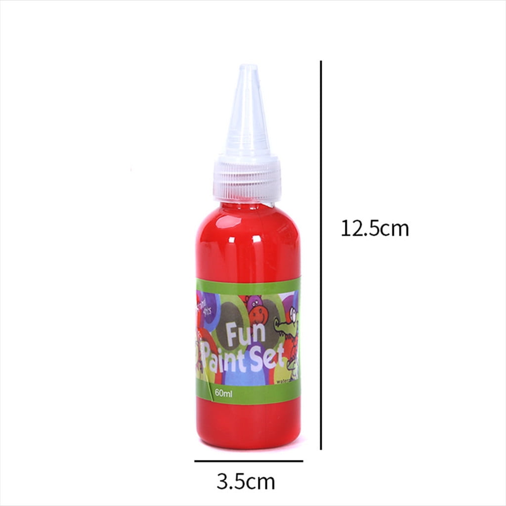 Pedty 12X Art Paints,Color Paint Washable Liquid 12 Set Finger 720ml Watercolor Non Paints Office & Stationery