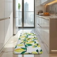 thumbnail image 4 of Yellow Lemon Fruit Branches White Pattern Kitchen Rug Mat,Kitchen Runner Rugs Non Skid Washable,Decorative Kitchen Floor Mats for Kitchen,Sink,Laundry,17"x47.2", 4 of 7