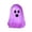Purple, variant on Halloween Mini Glow In The Dark Ghost Figurines 3 Pack Tiny Resin Spooky Statue for Fall Tabletop Decor and Halloween Party Supplies