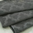 thumbnail image 4 of Nvzi Lace Kitchen Curtain Valance Moroccan Tile Pattern Short Cafe Valance Rod Pocket Small Window Curtains 1 Panel (54" x 24", Dark Grey), 4 of 4