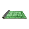 thumbnail image 2 of Ahgly Company Indoor Square Abstract Emerald Green Modern Area Rugs, 3' Square, 2 of 4