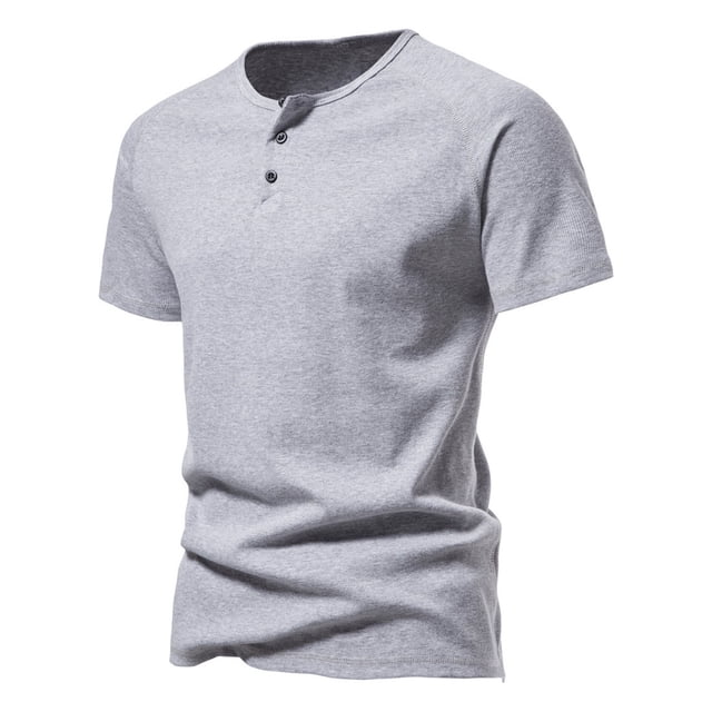 pstuiky camisetas para hombre, Camiseta de manga corta con cuello en V doble para hombre, talla grande, moda Fallow Priming. camisas casuales para hombre xxl