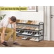 thumbnail image 3 of Organizador de Zapatos MISSLO de 3 Niveles Largo para Closets, Capacidad para 24 Pares, Negro, 3 of 7