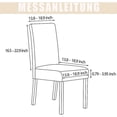 thumbnail image 2 of Fundas para sillas 4 Piezas, Funda elástica para Silla de Comedor Protector de Silla Moderno Lavable para decoración Fiesta Banquetes Oficina Hotel(Beige), 2 of 5
