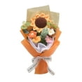 thumbnail image 2 of balikha 10.2inch Crochet Gift Bouquet Eternal Blessing Decorative Handmade Flowers for Floral Arrangements Multifunctional Orange Paper, 2 of 9