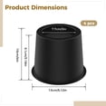 thumbnail image 4 of 4PCS Furniture Bed Risers 4", Black Plastic Sofa Risers, High Load-bearing Capacity, Sofa Risers for Various Furniture, Adds 3" Storage Space, 4 of 5