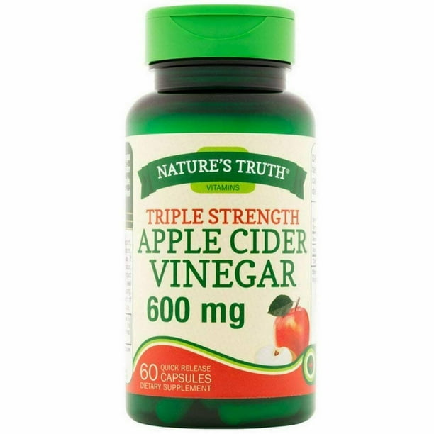 Nature's Truth Apple Cider Vinegar Supplement Capsules - 60-count