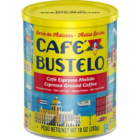 Caf Bustelo, Espresso Style Dark Roast Ground Coffee, 10 oz. Can