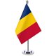 thumbnail image 1 of Bandera de Rumania de 14 x 21 cm para escritorio de oficina, pancarta, soporte para mesa de sala de juntas, juego de bandera nacional rumana, decoración para sala de reuniones, 1 of 2