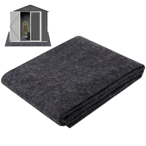 6 x 4 FT Outdoor Storage Shed Floor Mat, Felt Oil-Absorbent Waterproof Dustproof Mat, Garage Oil Leak Prevention Mat, Small Shed Flooring Mat
