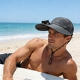thumbnail image 6 of Solar Powered Wide Brim Hat with Fan, 360° Rotatable Fan Head, Dual Solar and USB Charging 650mAh Battery, Breathable Mesh for Outdoor Hiking Fishing Travel, 6 of 6