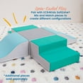 thumbnail image 5 of ECR4Kids SoftZone Junior Mix n' Match Step 360 Degree Climber, Beginner Playset, Emerald, 2-Pack, 5 of 9