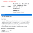 thumbnail image 2 of Front Brake Hose - Compatible with 1962 - 1966 Chevy Chevy II 1963 1964 1965, 2 of 2
