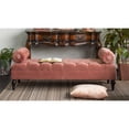 thumbnail image 2 of Lewis Bolster Arm Entryway Bench Ash Rose, 2 of 10