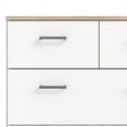 thumbnail image 5 of Home Square Contemporary Design 2 piece Bedroom Set with 1 Drawer Nightstand and 8 Drawer Double Dresser in Oak and White, 5 of 21