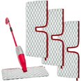 thumbnail image 1 of yeuweold Pack of 3 Microfiber Spray Mop Refills compatible with Vileda Vileda 1-2 Spraymax, Washable Microfiber Mop for Kitchen and Bathroom for All Floor Types (Grey-3), 1 of 5