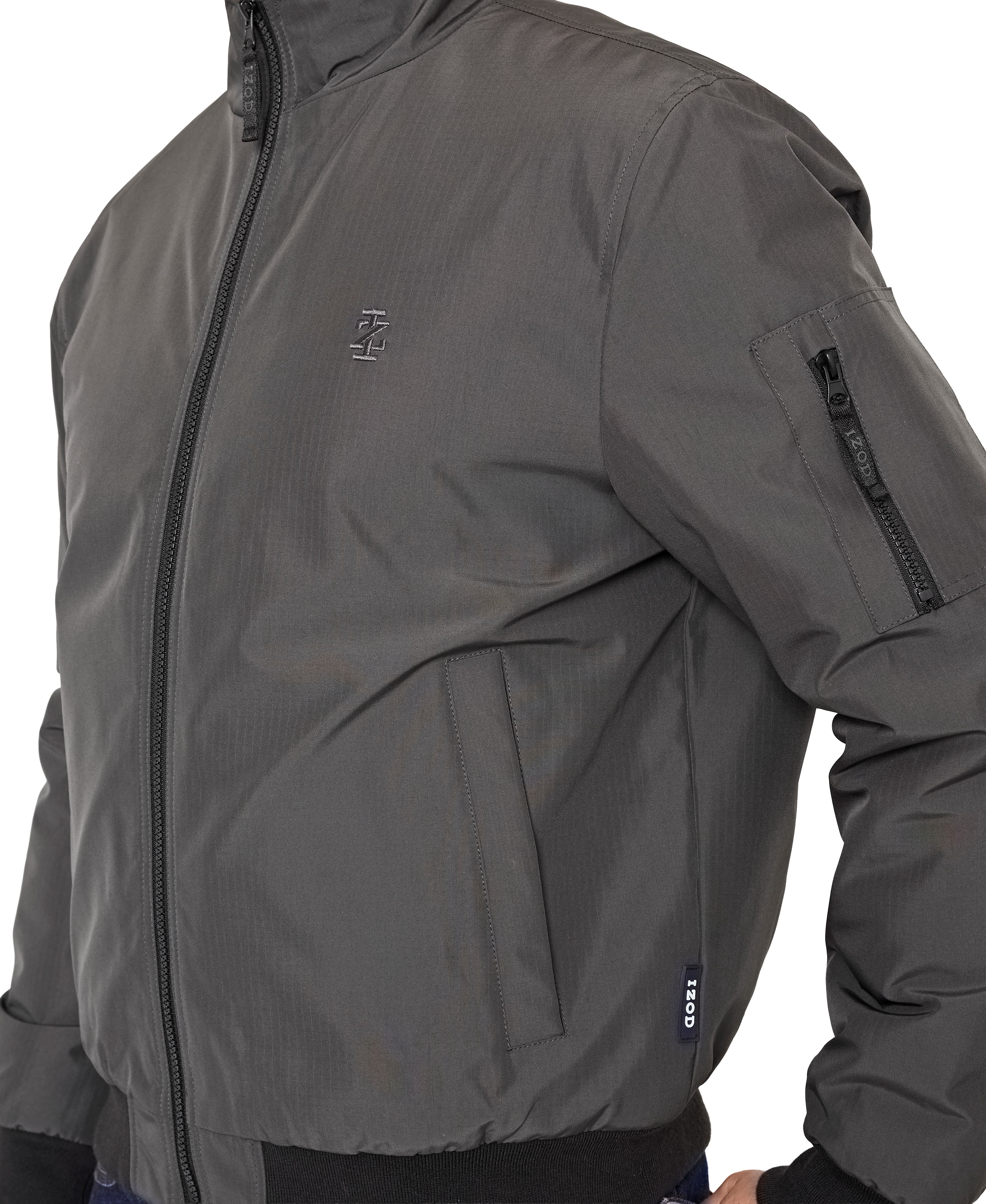 IZOD Men's & Big Men's Tech Rain Jacket, Up to Size 2XL