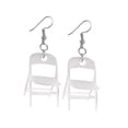 thumbnail image 2 of Pendientes de silla para mujer, pendientes colgantes de acrílico minimalista, pendientes creativos, pendientes divertidos para regalo de cumpleaños, Estilo D, 2 of 8