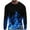 Blue, variant on Blczomt Mens Shirts Long Sleeve Purple Graphic Flame Crew Neck T Shirt Xl