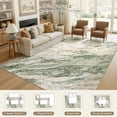 thumbnail image 6 of MICGEEK 10x12 Washable Area Rugs for Living Room, Modern Abstract Printed Rug, Vacuum-Friendly, Non Slip Indoor Rug for Bedroom Dining Room Home Decor Carpet, Green/Brown, 6 of 8