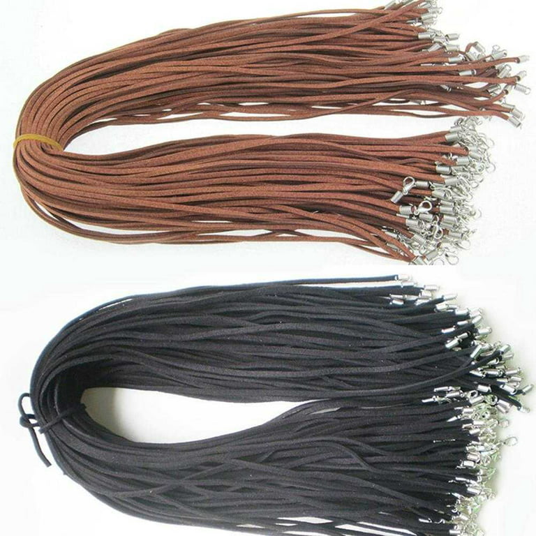  YISHANGFA Leather Necklace Cord,55 PCS 11 Colors