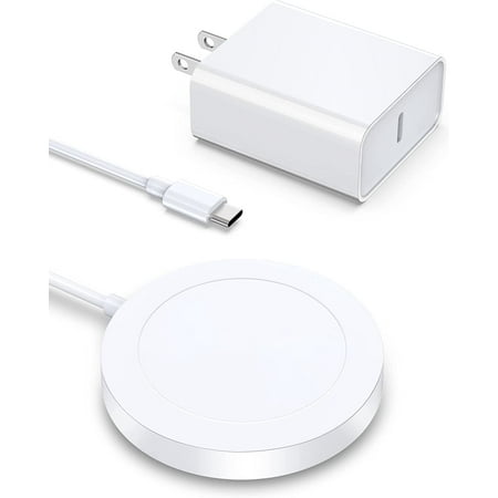 Magnetic Wireless Charger - Magnet Charging Pad Compatible with iPhone 15/15 pro/15 plus/14/14 pro/14 plus/14 pro max/ 13/13 pro/13 pro max- Mag-Safe Charger for AirPods 3/2/Pro with USB-C 20W PD