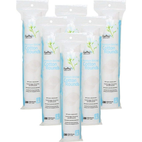 Redondas de algodón ForPro Premium cosidas (600 unidades) x600