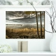 thumbnail image 2 of Designart Pier in Brown Lake Canvas Wall Art, 2 of 4