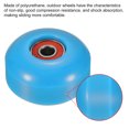 thumbnail image 3 of Unique Bargains Roue de Planche à Roulettes 52mm avec Roulements ABEC-9 Roues de Rue pour Skateboards Roue de Croisière 95A, Bleu Rouge Lot de 4, 3 of 4