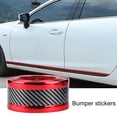 thumbnail image 3 of Mightlink Panel Trim Sticker Wear-resistant Carbon Fiber Texture Strong Sticky Non-slip Scratch-resistant Protective Colorfast Car Outside Door Scuff Plate Panel Trim Sticker for Automobile, 3 of 7