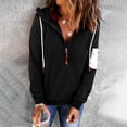 thumbnail image 2 of Ketyyh-chn99 Womens Zipper Hoodie Coat Lightweight Zip up Hoodie Sweatshirt Casual Fall Clothes Black,2XL, 2 of 4