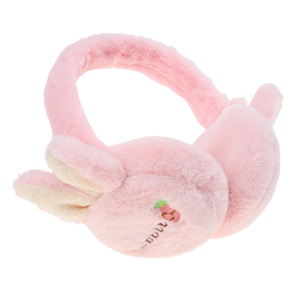 Toyvian Childrens Warm Ear Muffs Earmuff Pink Plush 1Pack Outdoor Activities