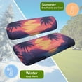 thumbnail image 5 of Uorisanigo Golf Cart Seat Covers Durable Sunset Palm Tree Beach Elastic Seat Cushion Golf Cart Accessories Universal Club Car and More 2-Seater Golfing Carts, 5 of 7