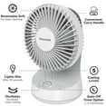 thumbnail image 6 of Honeywell QuietSet 9" Oscillating Table Fan, 5 Speeds, White, Small Room Fan with Quiet Operation, 6 of 15