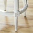 thumbnail image 2 of New Ridge Home Goods Chapman 31" Backless Wood Bar Height Swivel Stool in White, 2 of 5