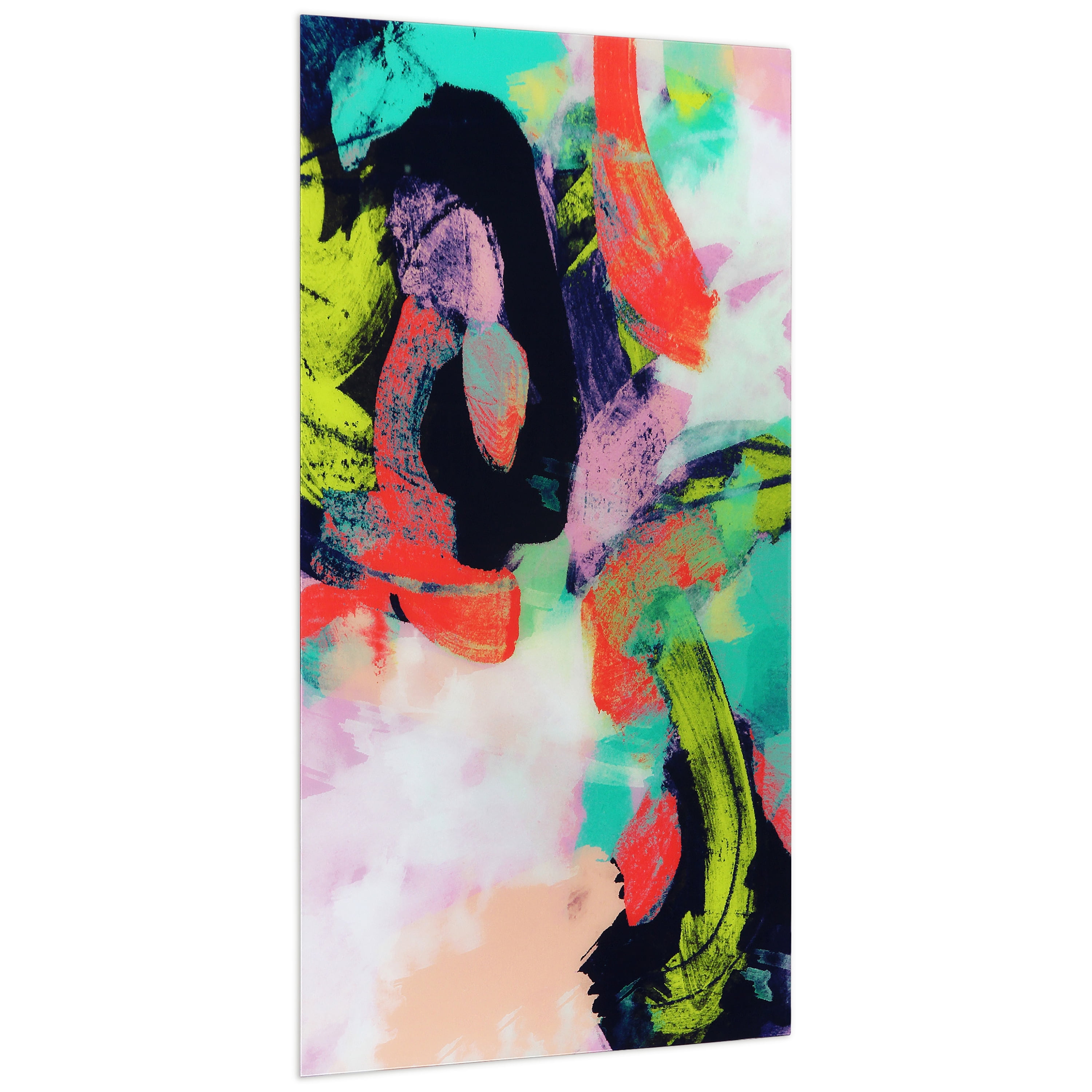 Empire Art Direct Colorful Frameless Free Floating Tempered Glass Panel Graphic Wall Art, 72" x 36", Ready to Hang