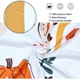 thumbnail image 4 of Autumn Pumpkin Shower Curtain, Cute Rainbow Fall Leaves Bathroom Curtain for Boys Girls Bathtub Decor Waterproof Fabric Machine Washable with 12 Hooks, 4 of 6