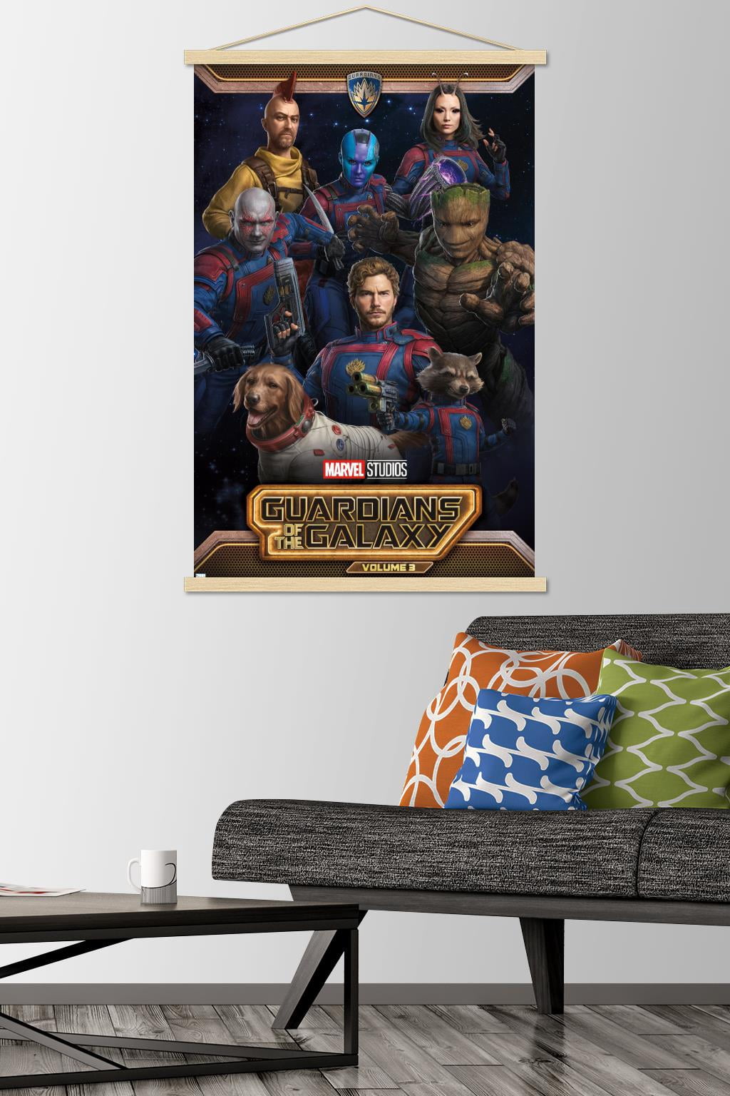 Marvel Guardians of the Galaxy Vol 3 - Group Wall Poster with Magnetic Frame, 22.375" x 34"