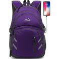 thumbnail image 1 of Mochila ProeTrade para portátil universitario y viajes, color morado, 1 of 6