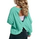 thumbnail image 2 of Cowsor Long-Sleeve T-Shirt – Girl's Backless Yoga Sports Top, Versatile Athletic Apparel for Girls, 2 of 7