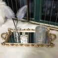 thumbnail image 3 of Multifunctional Mirror Tray Serving Platter Display Tray Bread Tray Vanity Tray, L, 3 of 8
