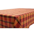 thumbnail image 2 of Amber Plaid 100% Cotton, Tablecloth 60"X102", 2 of 4