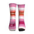 thumbnail image 2 of Athletic Socks Lesbian Pride Flag Sport Running Calf Socks Crew Socks for Men Women, 2 of 7