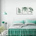 thumbnail image 5 of Bedroom Wall Decor Canvas Wall Art For Living Room Modern Wall Decorations For Kitchen Green Plant Canvas Painting Office Canvas Art Farmhouse Wall Pictures Artwork Bathroom Home Decoration 3 Pieces, 5 of 6