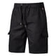thumbnail image 1 of Hombres Quinto Pantalones Deportivos Cierre De Cordón Cintura Elástica Estilo Casual Pantalones Cortos De Verano Para Uso Diario Negro XL, 1 of 8