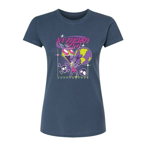 Invader Zim - Y2K - Juniors Fitted Short Sleeve Graphic T-Shirt