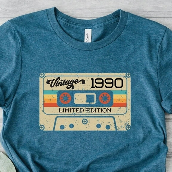 DOPASHIRT Vintage 1990 Shirt, 34Th Birthday Gift For Women, 1990 Retro Shirt, 34Th Birthday, 33Rd Birthday Gift For Men, 34Th Birthday Best Friend# Unisex S-5XL Hot Trending Shirt